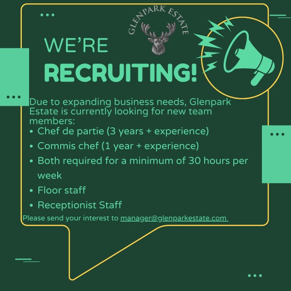Glenpark Estate  are recruiting.
